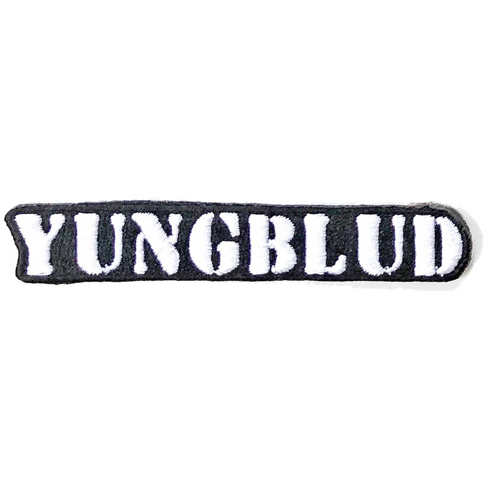 Yungblud - Stencil Logo Patch - Weiß/Schwarz